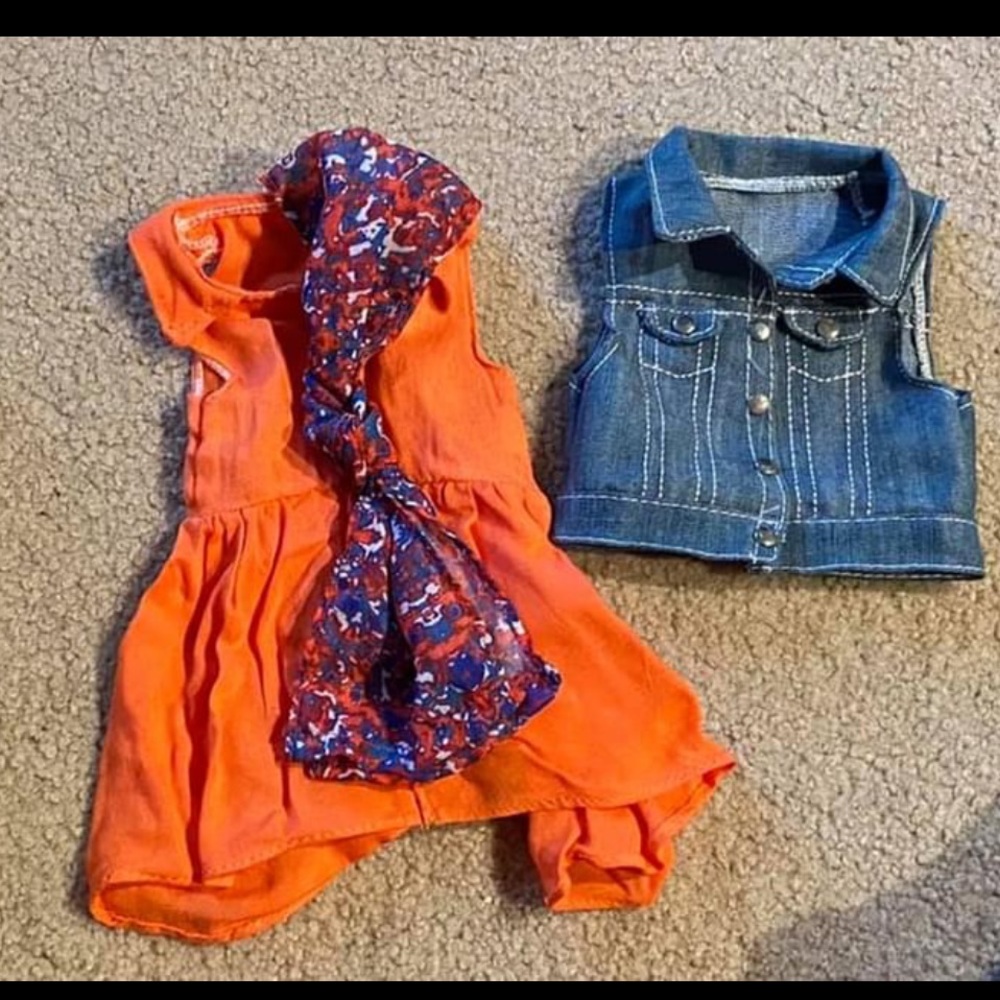Various doll clothes, no specific brand. Fits AG doll